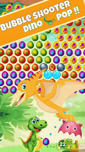 Bubble Shooter Dino: Egg Pop Screenshot 0