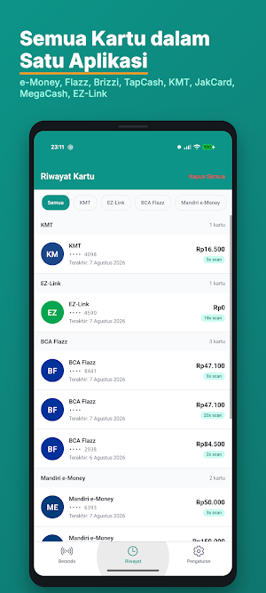 Cek Saldo Kita: e-Money NFC Screenshot 1