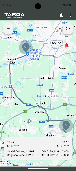 Targa Mobile Sensor Screenshot 2