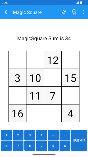 Magic Square - Math Game Screenshot 2