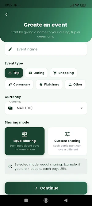 KIDOA - Split Expenses Screenshot 2