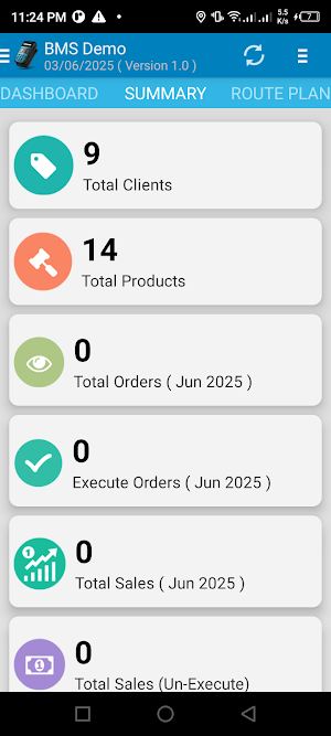 BMS Sales & Distribution Demo Screenshot 1