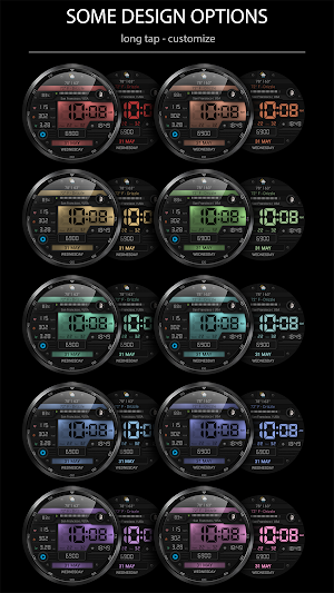 WFP 053 Digital watch face Screenshot 1