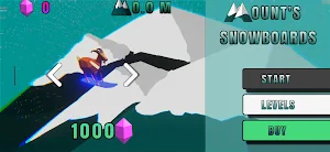 Mounts snowboard : Skiing Screenshot 0