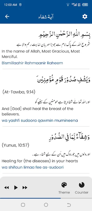 Ayat e Shifa آیات شفاء Screenshot 3