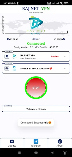RAJ NET VPN Screenshot 2