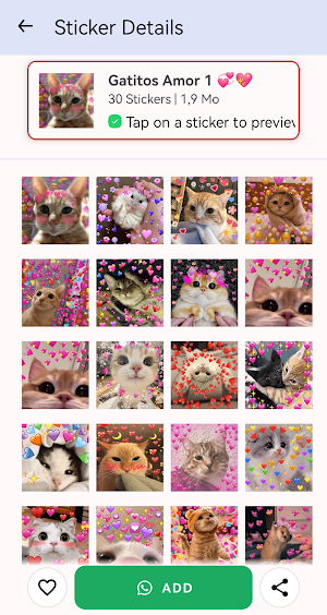 Gatitos De Amor - Wasticker Screenshot 1
