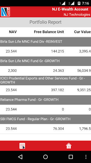 NJ E-Wealth Account Screenshot 1