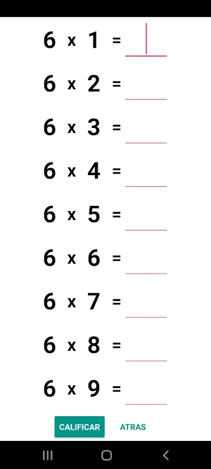 Tablas de Multiplicar Screenshot 2
