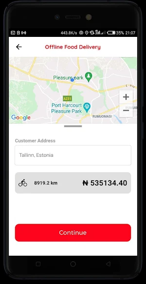 Offline Ordering - Tcouriers Screenshot 1
