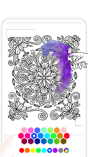 Floral Coloring Book Harmony Screenshot 1