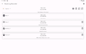Hervé Road Log Screenshot 3