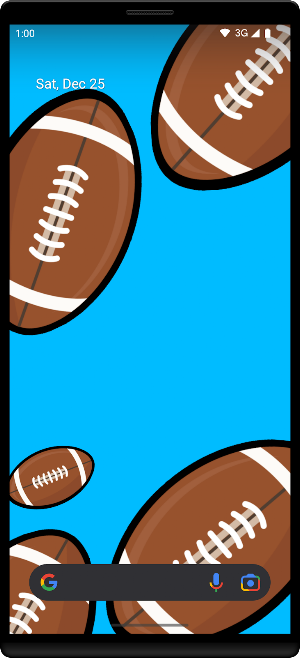 Footballs Live Wallpaper Screenshot 0