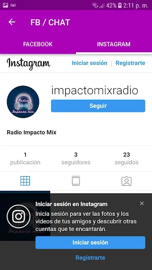 Radio Impacto Mix Screenshot 2