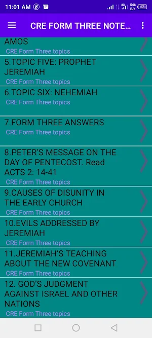 C.r.e : form three notes Screenshot 1