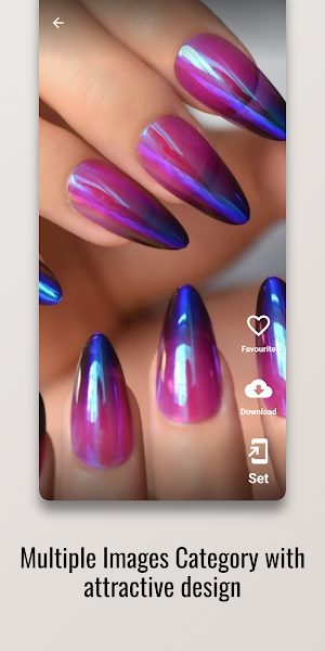 Mirror Tips Nail Polish Design Screenshot 1