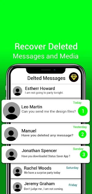 WAMR-Delete messages Recover! Screenshot 1