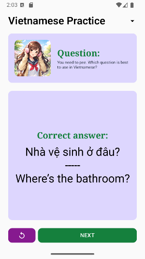 Vietnamese Practice Screenshot 1