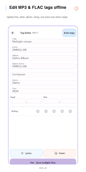 TagWeaver - MP3/FLAC Tagger Screenshot 1