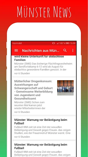 Münster Zeitung Screenshot 1