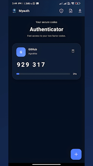 MyAuth - Secure Authenticator Screenshot 1