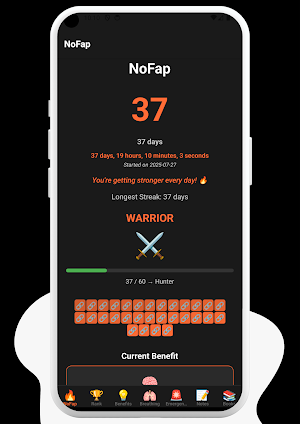 NoFap Journey: Rise & Reset Screenshot 0