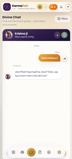 KarmaTalk AI: Life Guide Screenshot 1