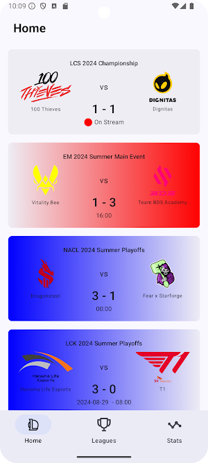 LoL Esports Tracker Screenshot 1