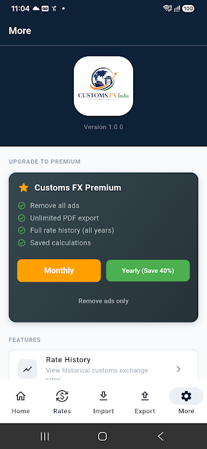 Customs FX India Screenshot 0