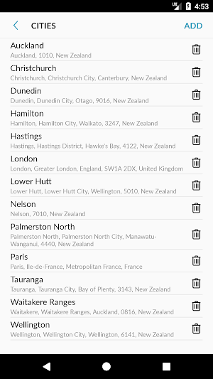 New Zealand Weather Screenshot 3