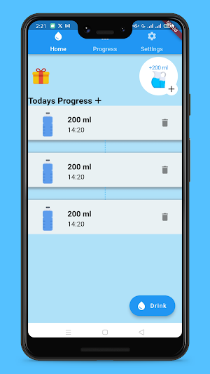 Water Reminder and Tracker Screenshot 1