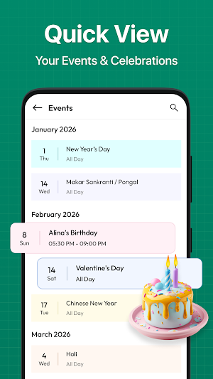 Calendar 2026 - Launcher Screenshot 3