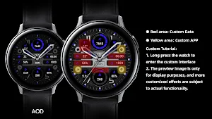 Navy Blue Texture ZKin Watch Screenshot 3