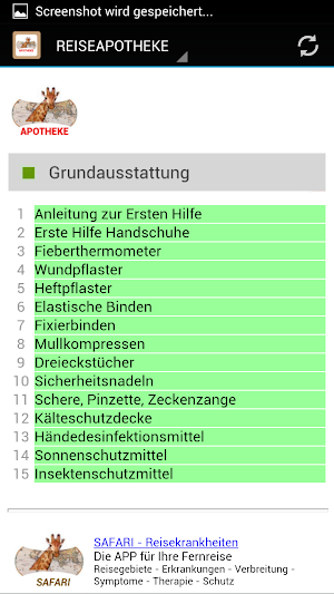 Reiseapotheke-MedRett Screenshot 3