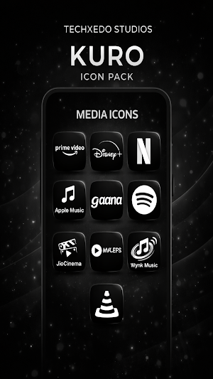 Kuro Icon Pack Screenshot 1