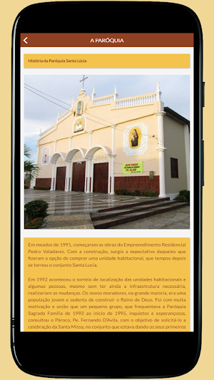Paróquia Santa Lúcia Screenshot 2