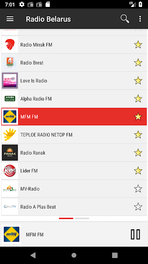 RADIO BELARUS Screenshot 1