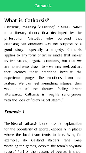 Literary Terms Screenshot 2