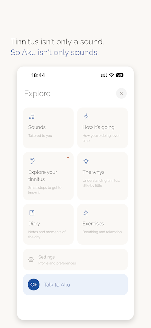 Aku: your tinnitus companion Screenshot 3