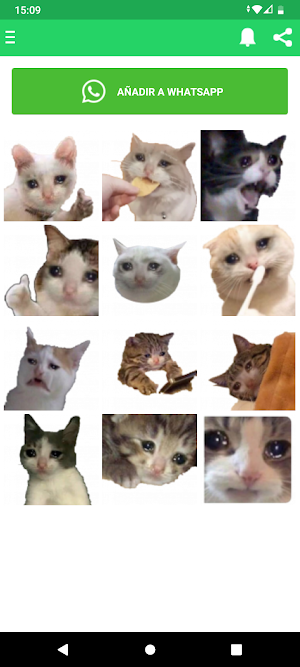 Stickers de gatos graciosos Screenshot 3