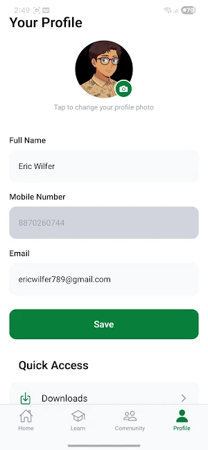 VGrowth - Learning Platform Screenshot 1