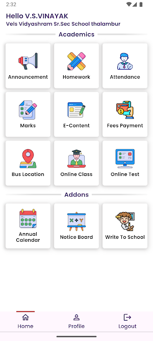 Vels Vidyashram Sr.Sec School Screenshot 1