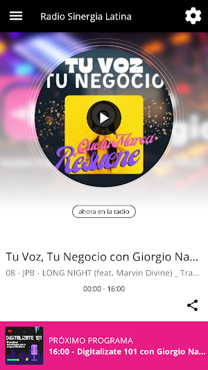 Radio Sinergia Latina Screenshot 0