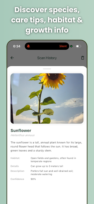 Plant Identifier: AI Scan Screenshot 2