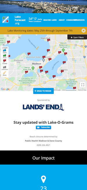 LakeForecast.org Screenshot 0