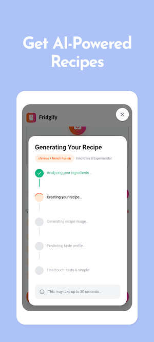Fridgify: Fridge Recipes AI Screenshot 2