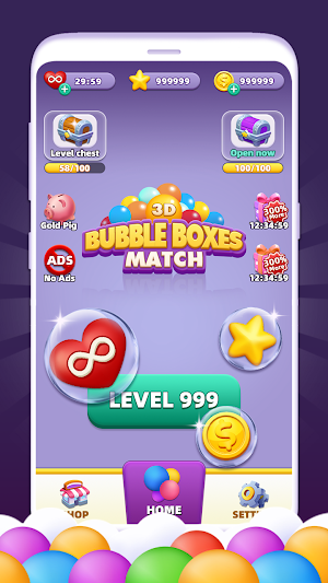 Bubble Boxes : Match 3D Screenshot 0