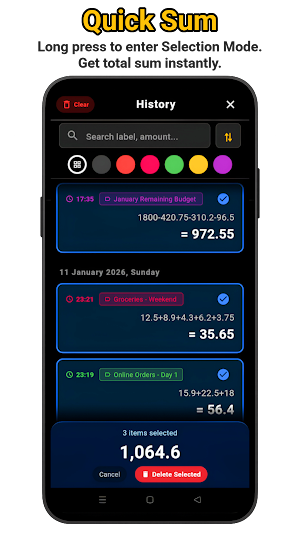 Smartz Calculator with History Screenshot 3