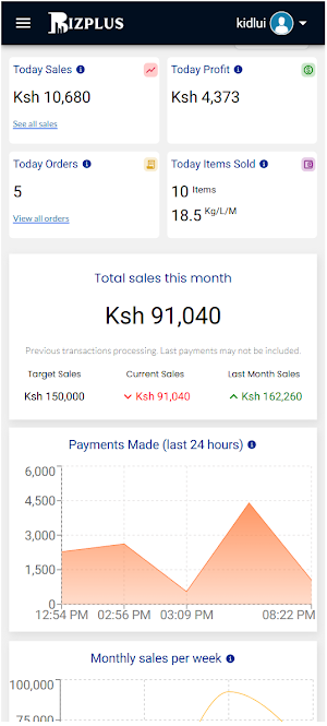 Bizplus Point of Sale Screenshot 2