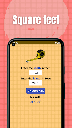 Square Feet Calculator Screenshot 1